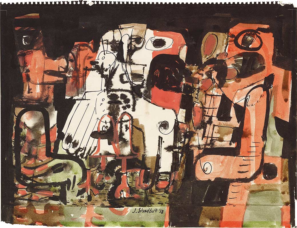 Untitled (Figurative Composition), 1958