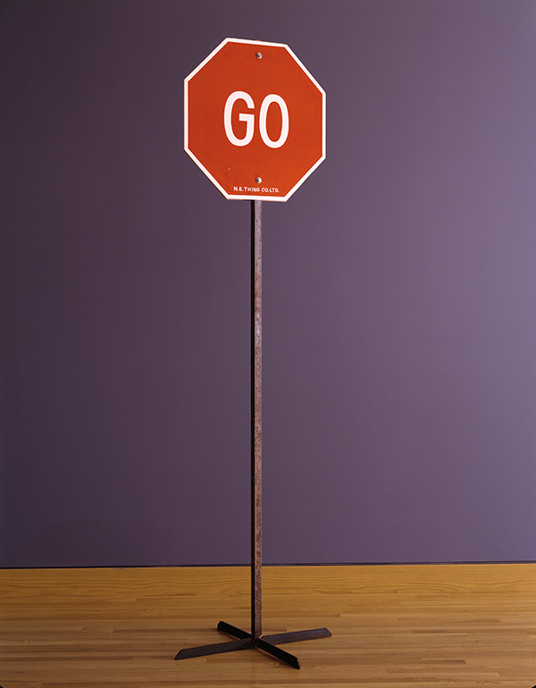 N.E. THING CO., Go (in the shape of a Stop Sign), 1970